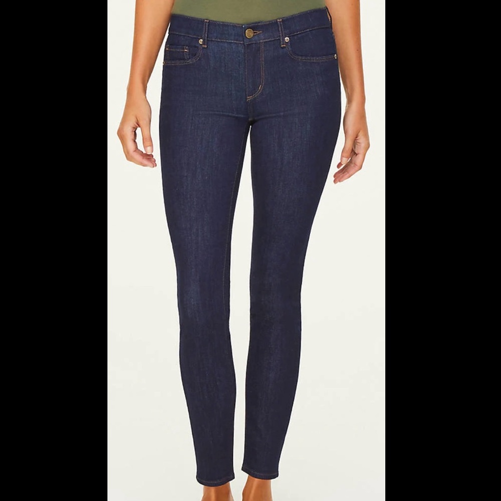 Loft Skinny Jeans in Dark Rinse